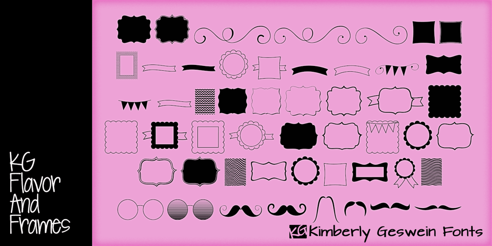 KG Flavor And Frames font