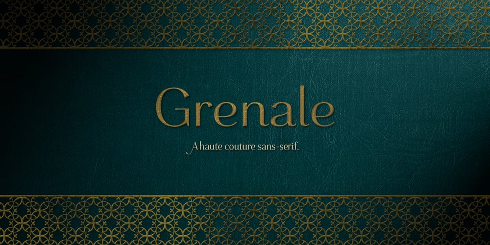 Grenale font