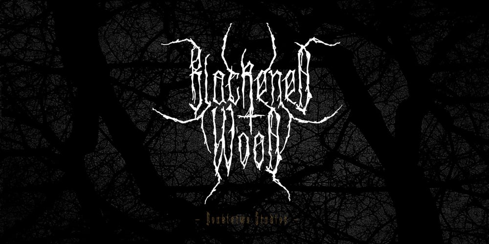 XXII Blackened Wood font