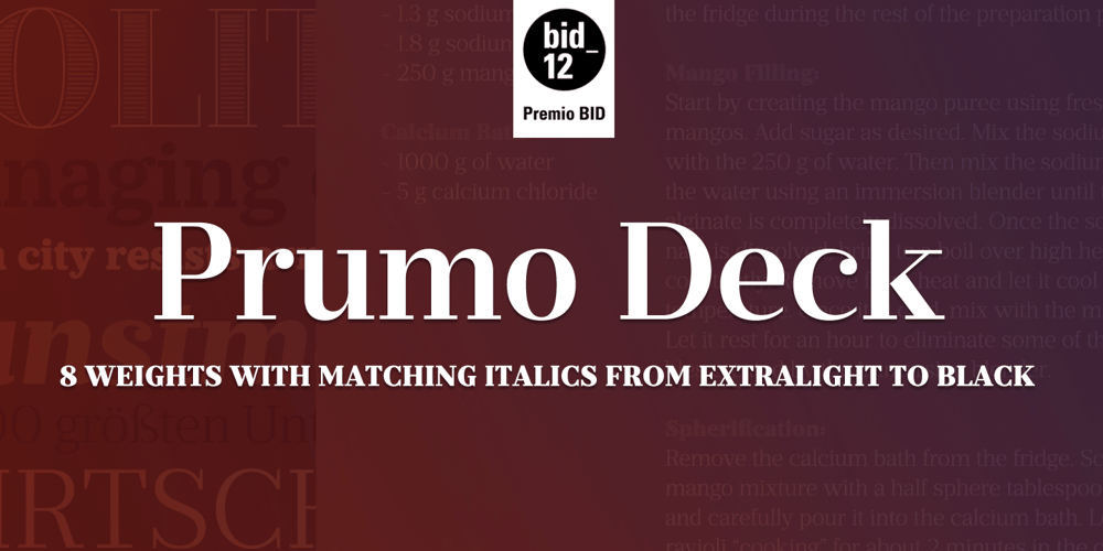 Prumo Deck font