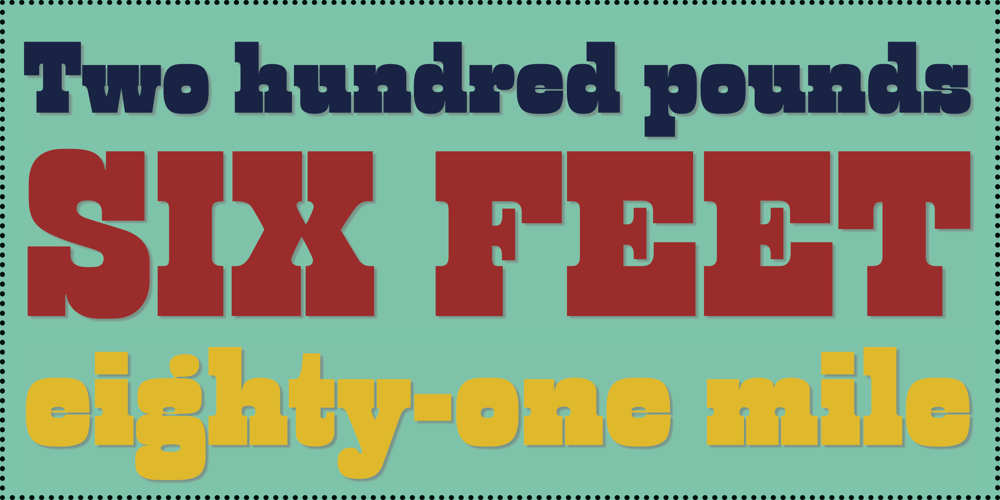 PL Barnum Block font
