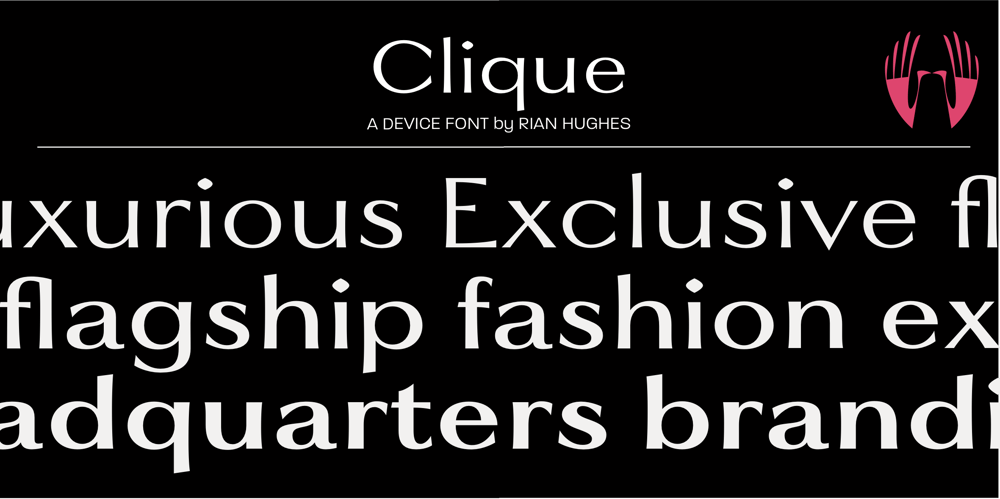 Clique font