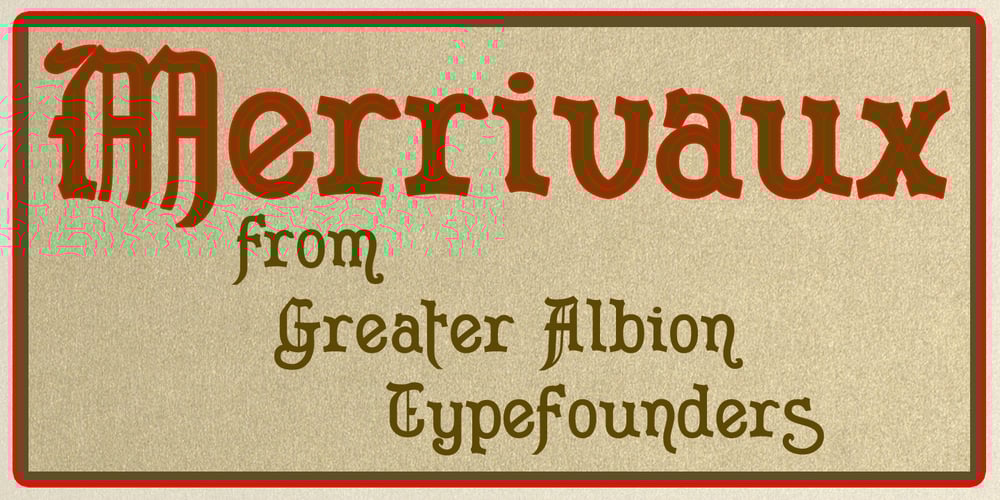 Merrivaux font