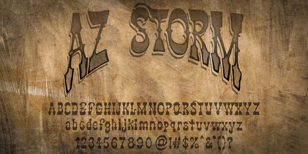 AZ Storm font