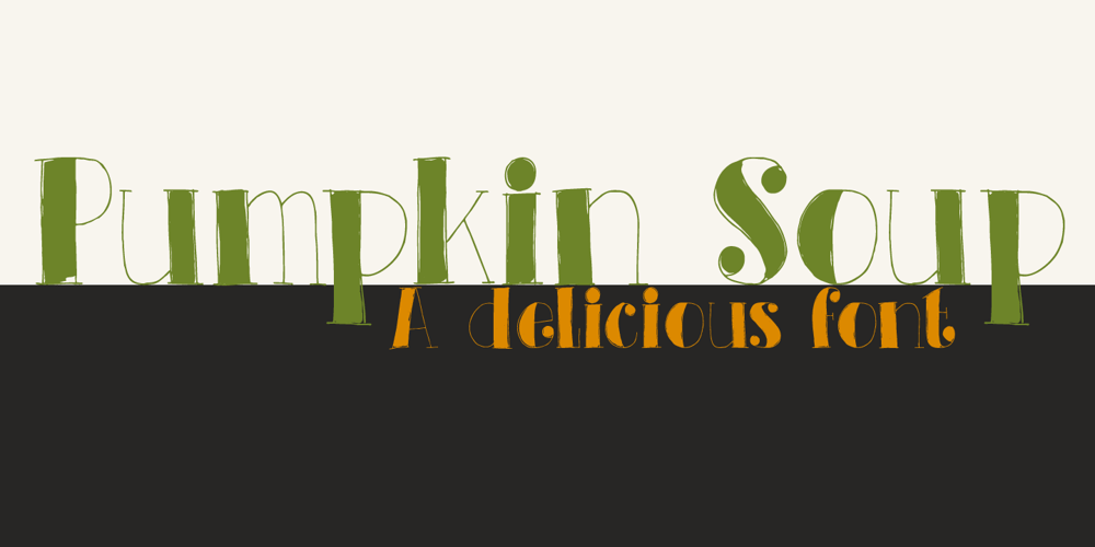 Pumpkin Soup font