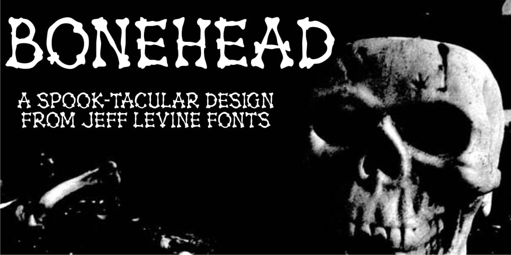 Bonehead JNL font