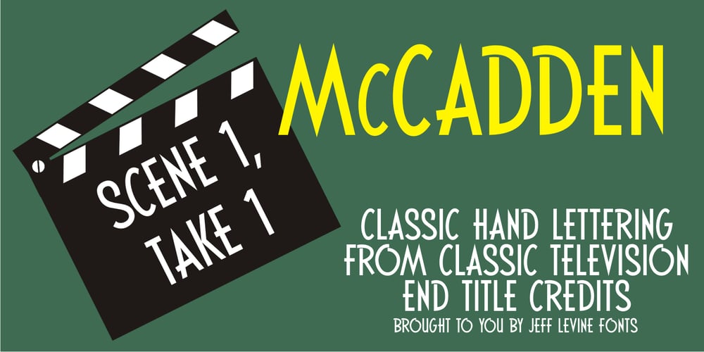 McCadden JNL font
