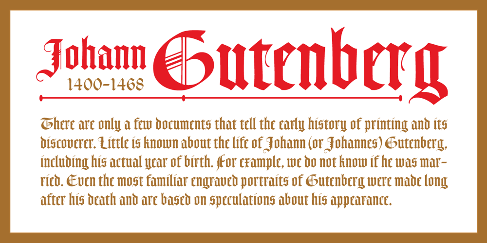 Cal Gothic Textura font