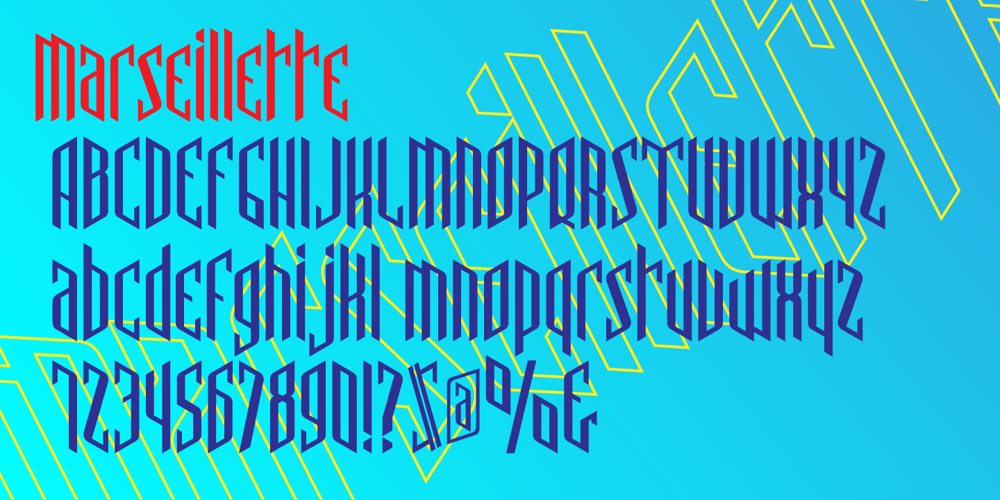 Marseillette NB font
