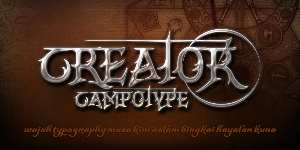 CrEAtOR CamPotype font