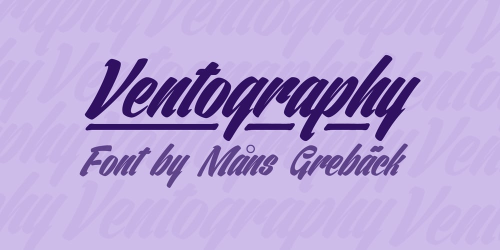 Ventography font