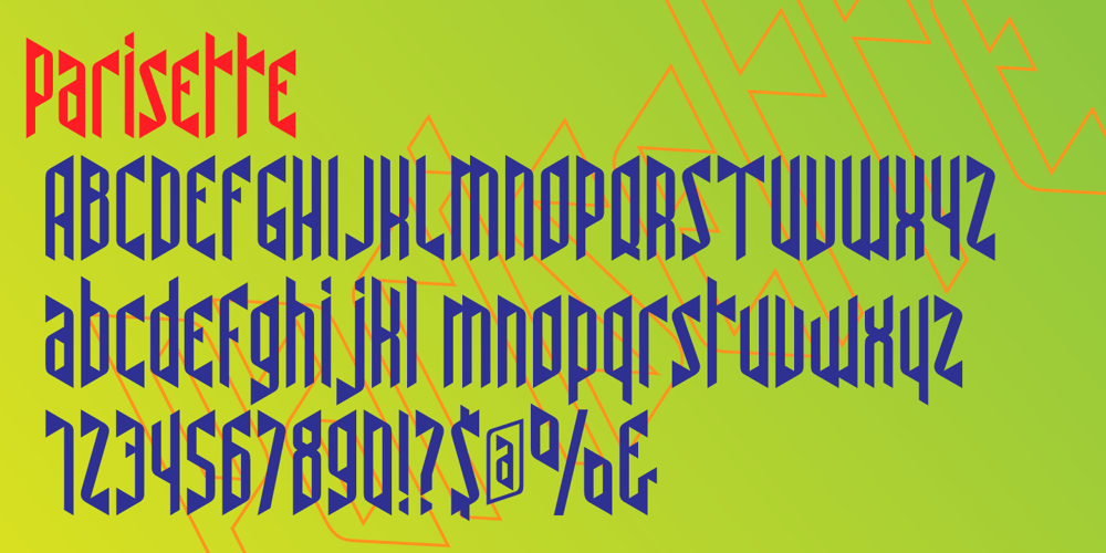 Parisette NB font