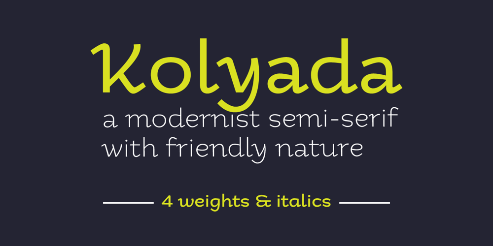 Kolyada font