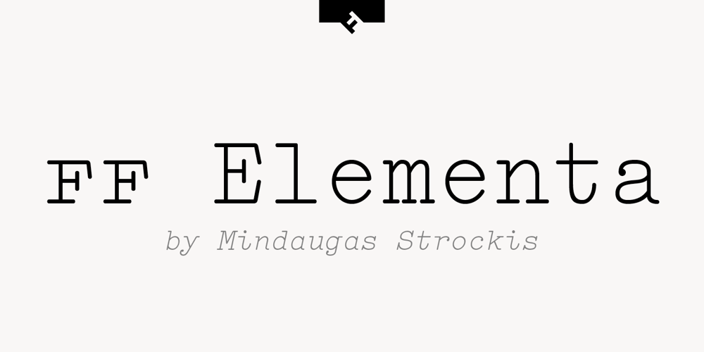 FF Elementa font