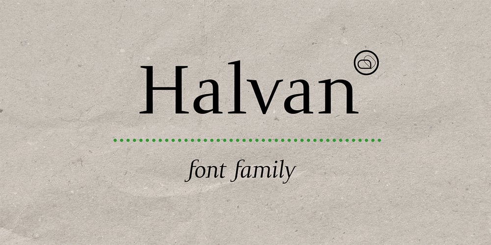 Halvan font