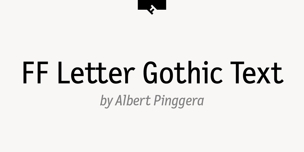FF Letter Gothic Text font