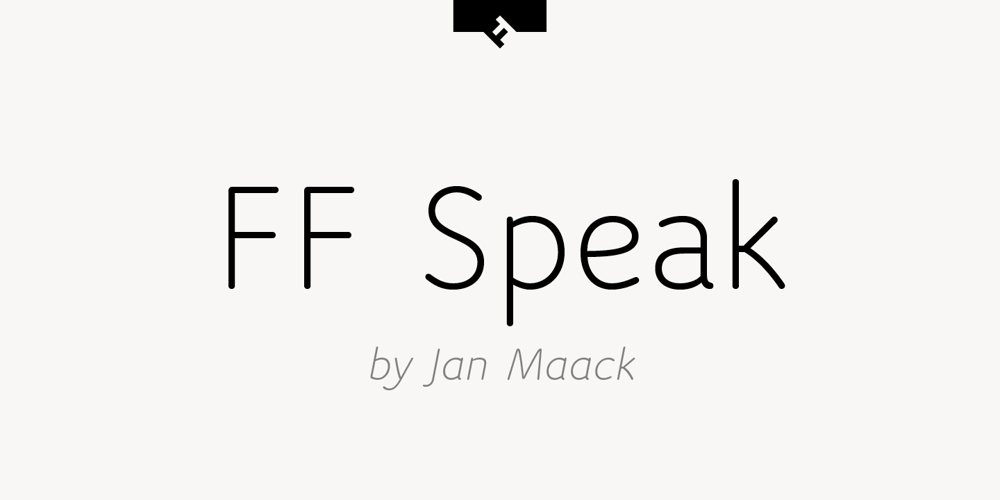 FF Speak font