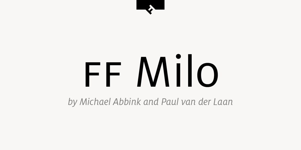 FF Milo font