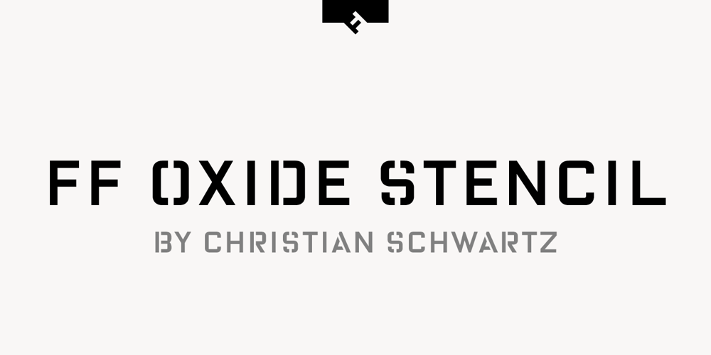 FF Oxide Stencil font