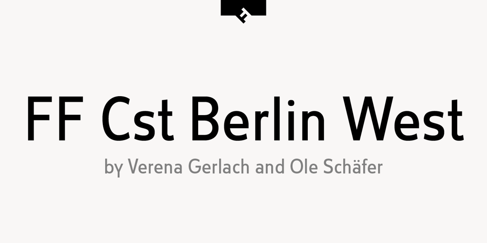 FF Cst Berlin West font