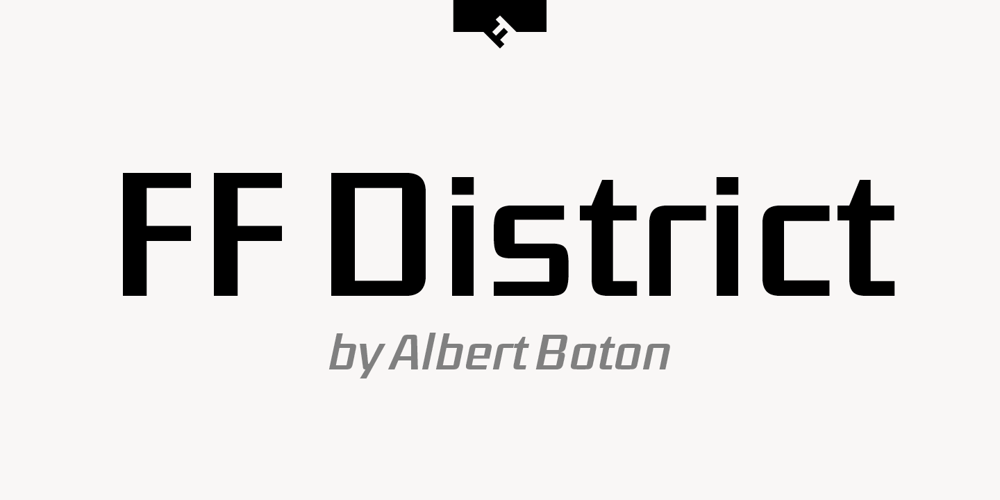 FF District font