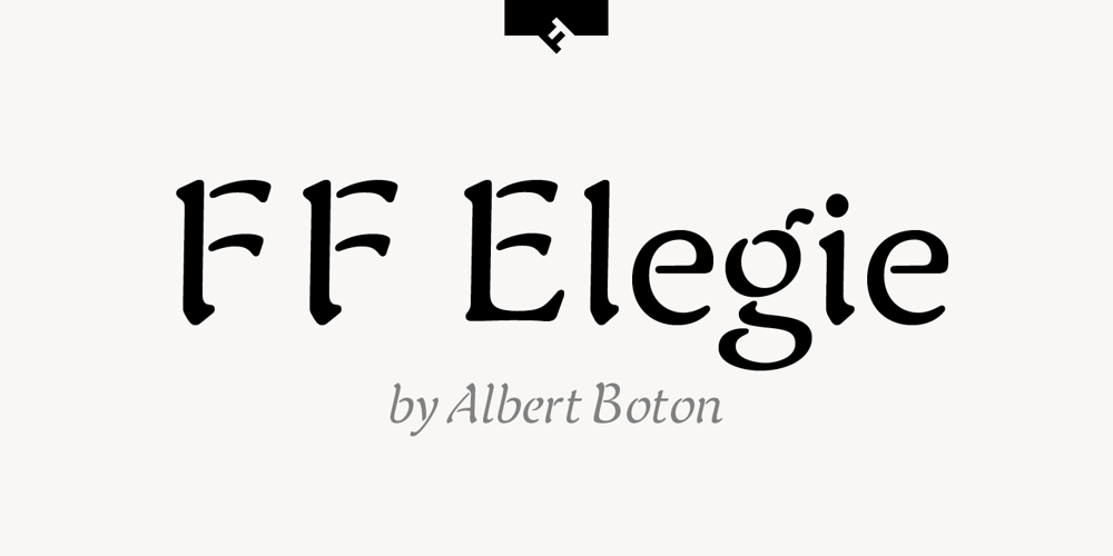 FF Elegie font