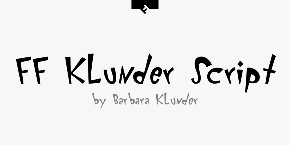 FF Klunder Script font