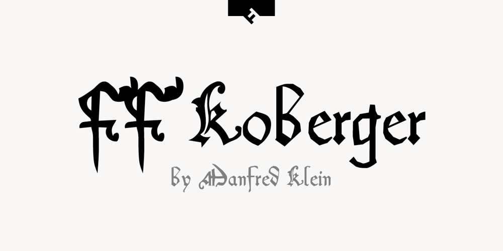 FF Koberger font