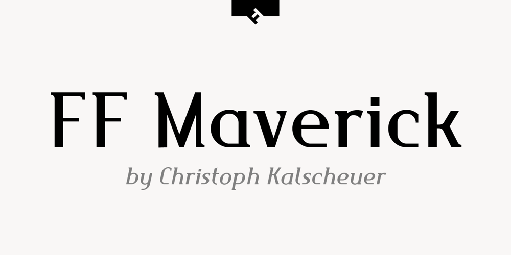 FF Maverick font