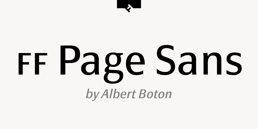 FF Page Sans font