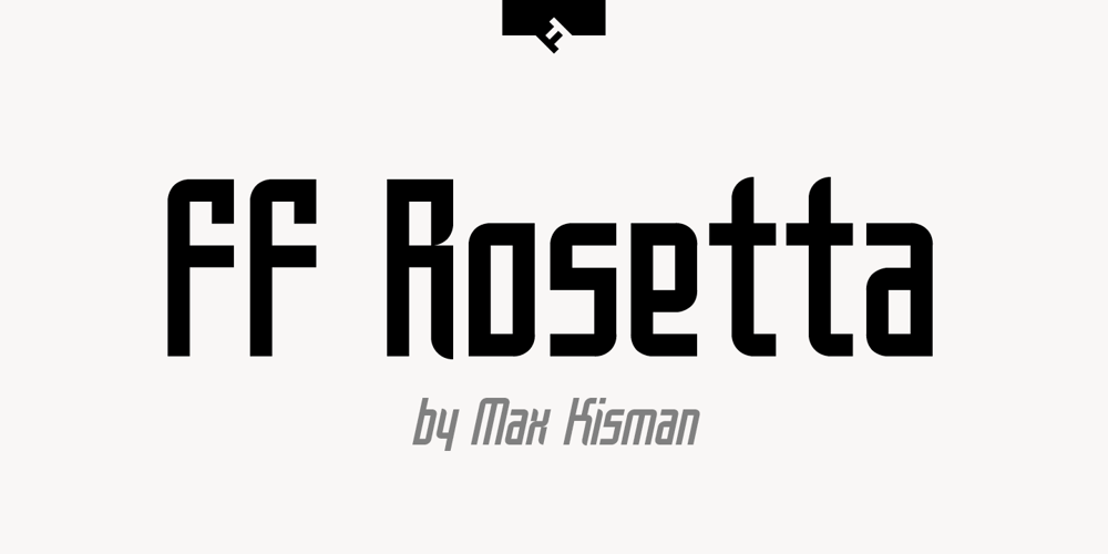 FF Rosetta font