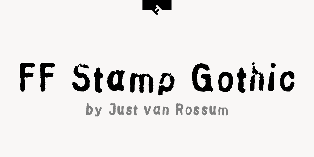 FF Stamp Gothic font
