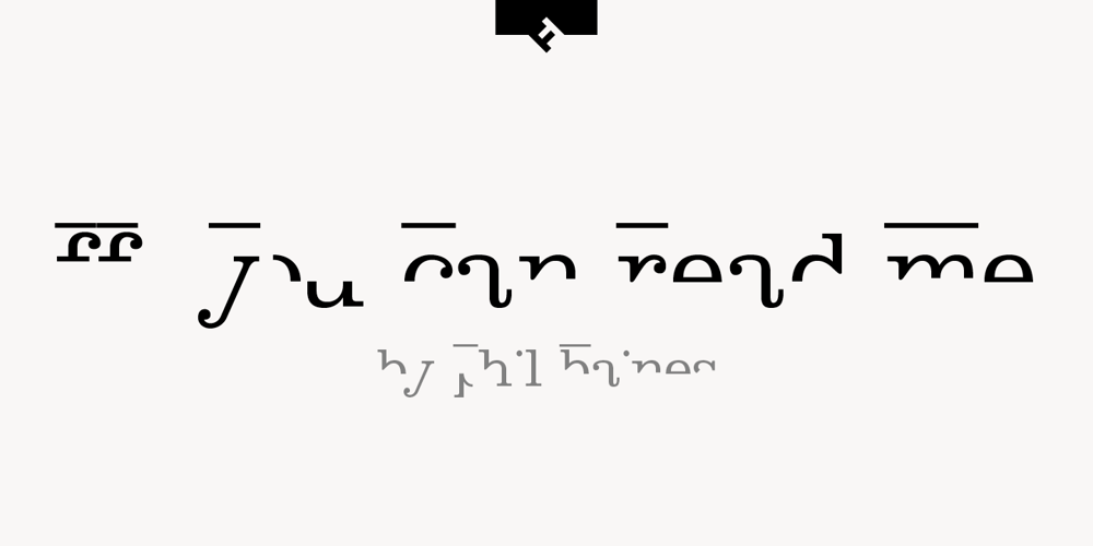 FF You Can Read Me font