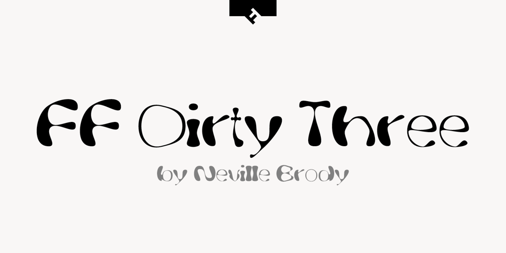 FF Dirty Three font