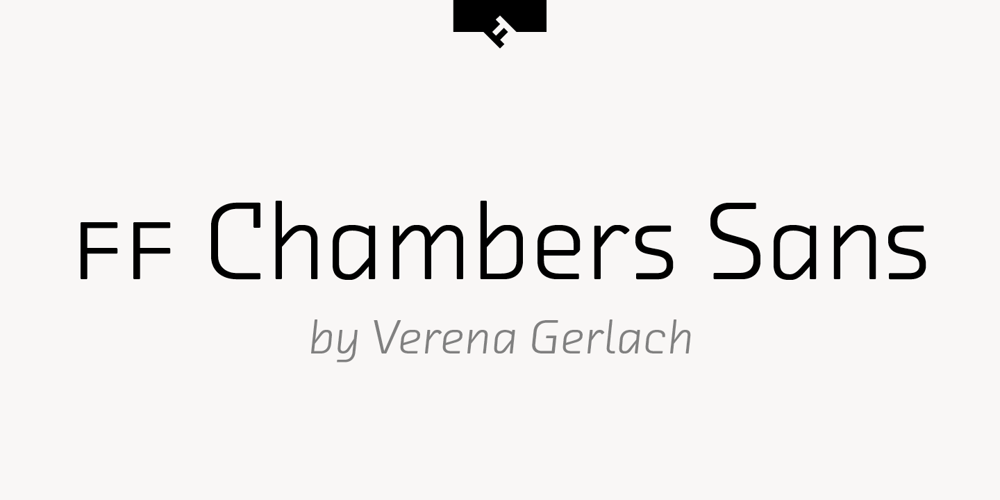 FF Chambers Sans font