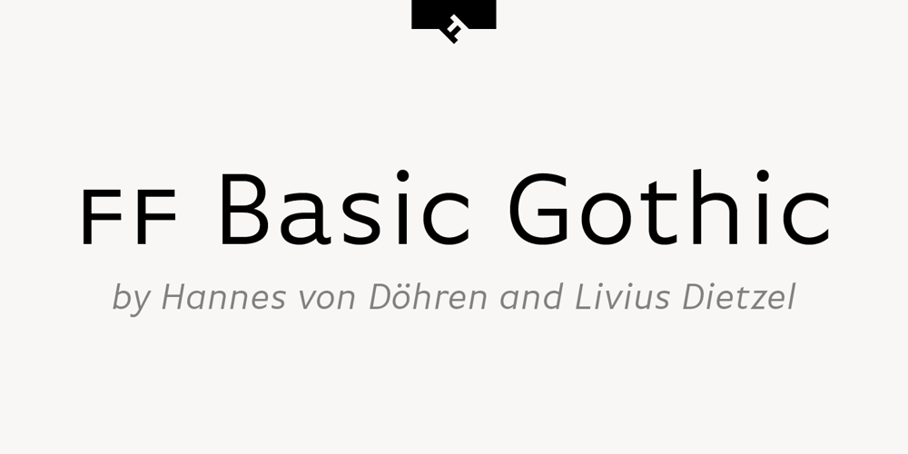 FF Basic Gothic font