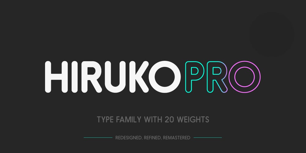 Hiruko Pro font