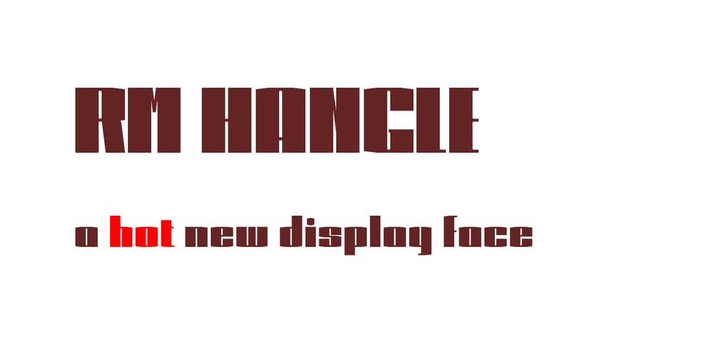 RM Hangle font