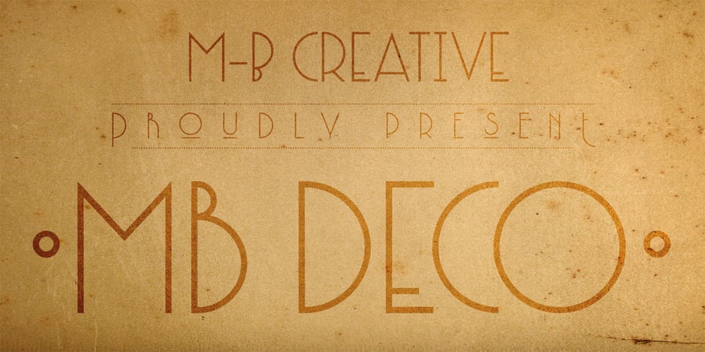 MB DECO font