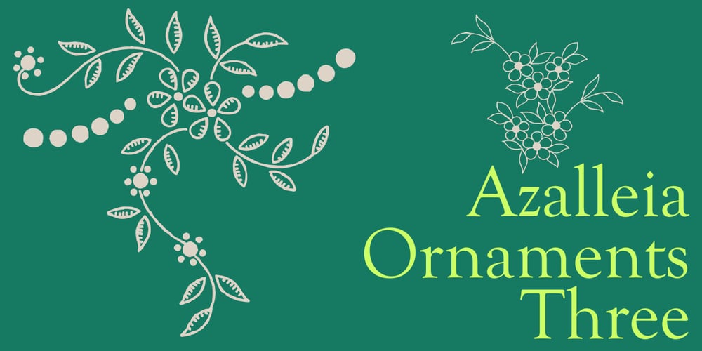 Azalleia Ornaments font