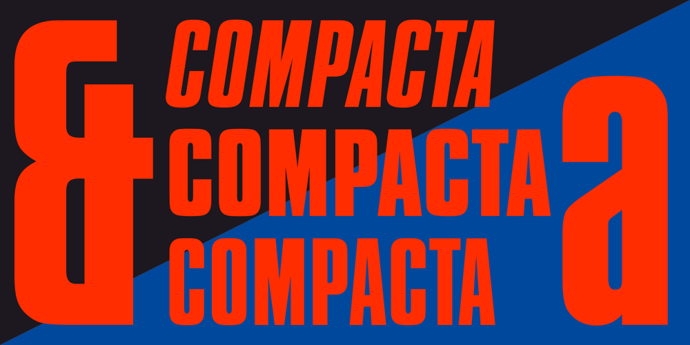 Compacta font