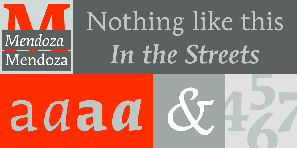 ITC Mendoza Roman font