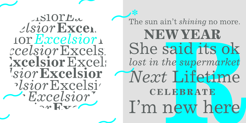 Excelsior LT font