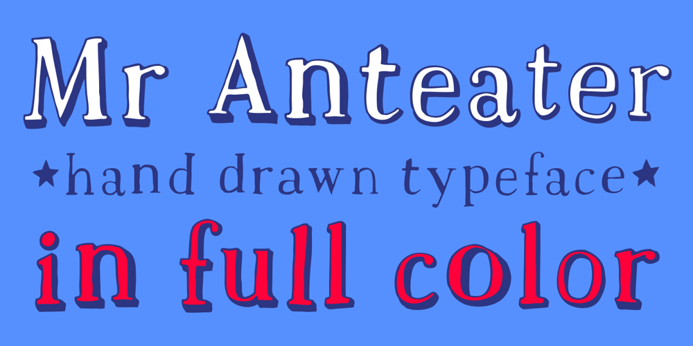 Mr Anteater font