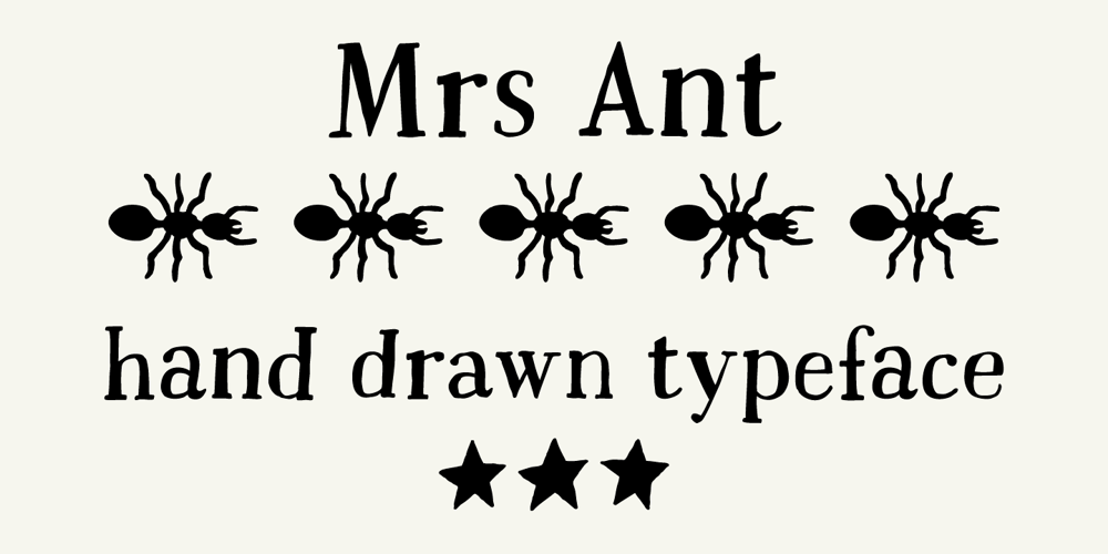 Mrs Ant font