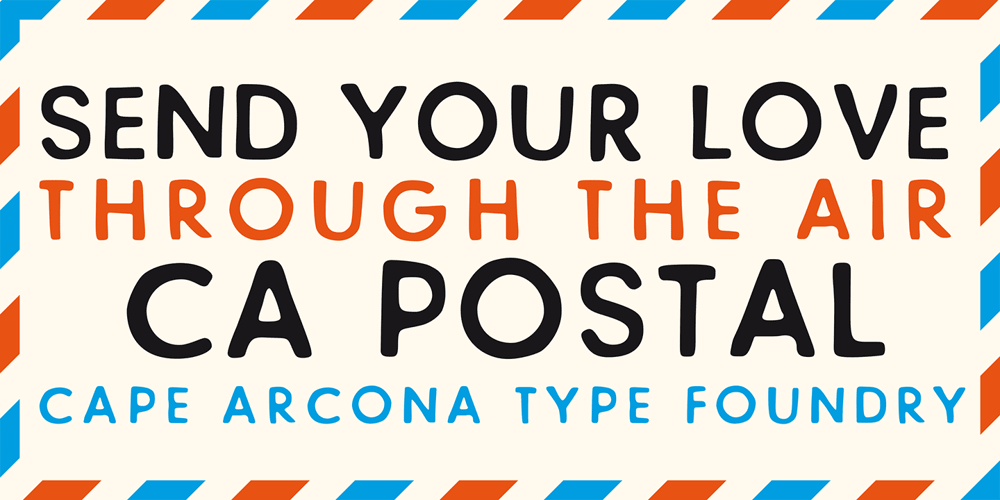 CA Postal font