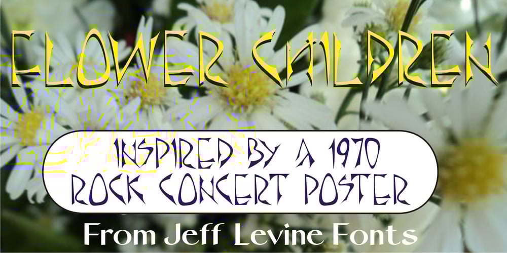 Flower Children JNL font