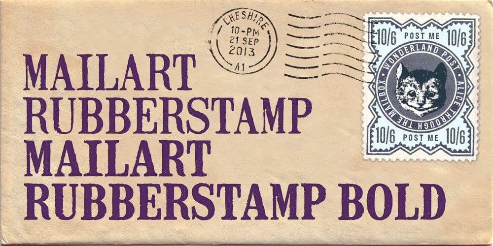 Mailart Rubberstamp font