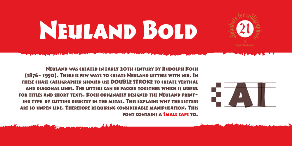 Cal Neuland Bold font