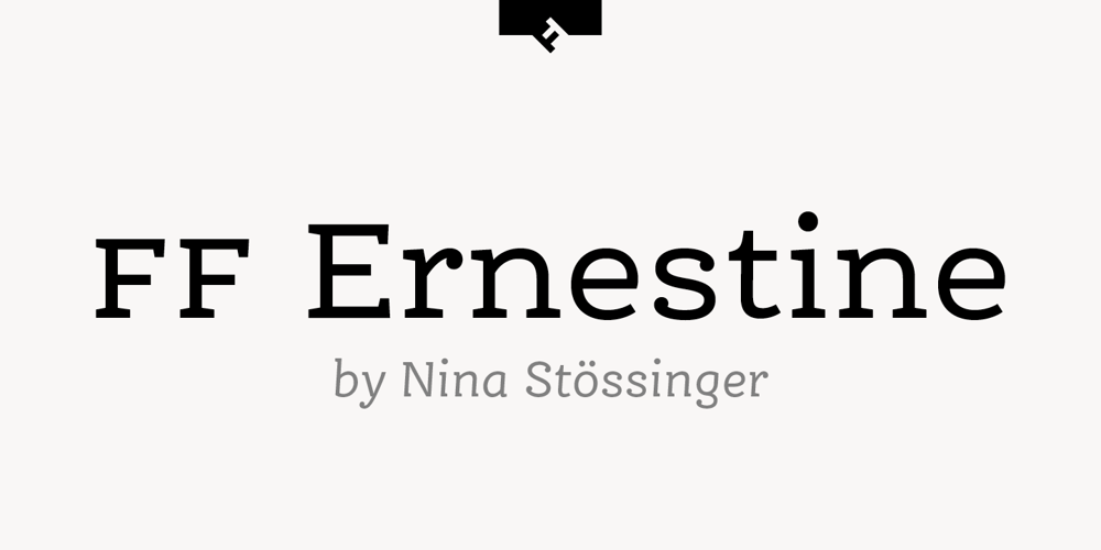 FF Ernestine font